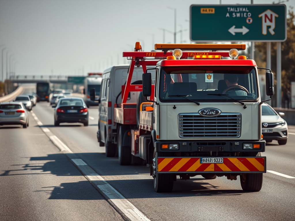 create a highly detailed high resolution image depicting a modern roadside